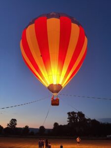 tethered hot air balloon